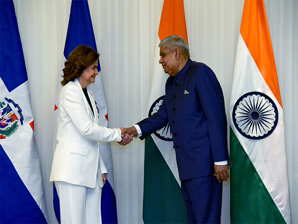 Dominican Republic Vice President Raquel Pena Rodriguez, Vice President Jagdeep Dhankhar (Image Credit: X/@VPIndia)