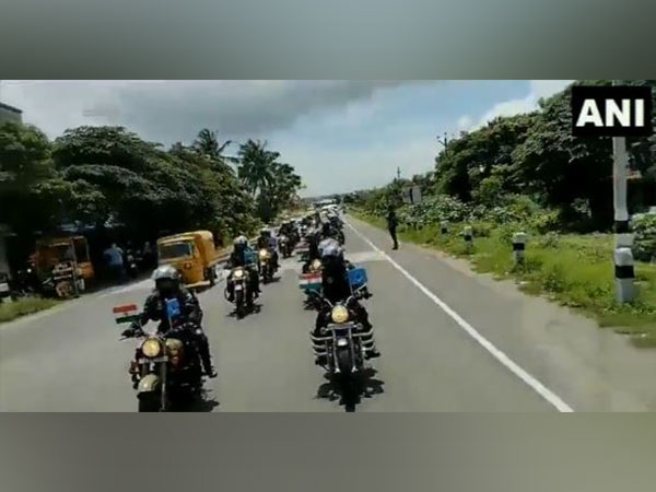 CRPF's All Women Motorcycle Expedition-2023. (Photo/ANI)