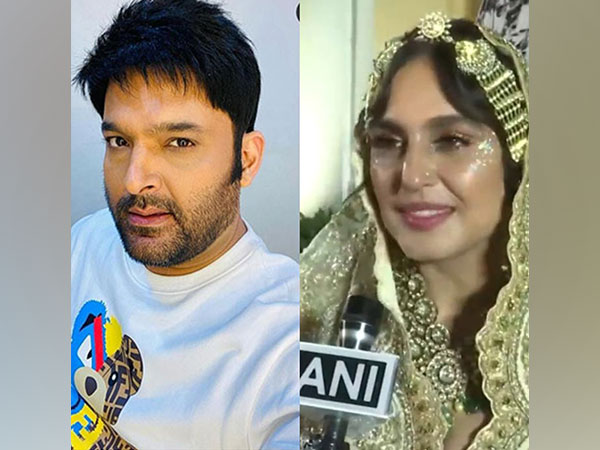 Comedian Kapil Sharma (Left), actor Huma Qureshi (Photo/ANI)