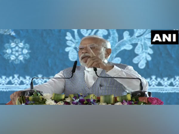 Prime Minister Narendra Modi in Jabalpur (Photo/ANI)