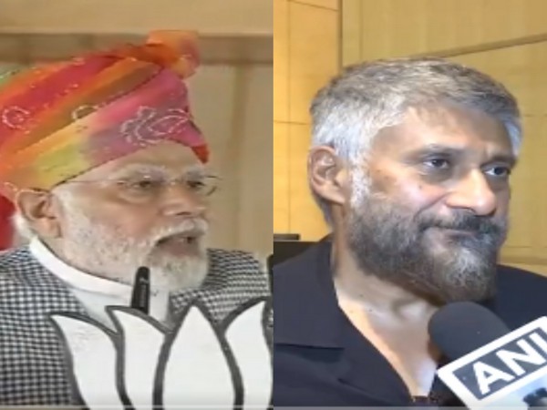 Prime Minister Narendra Modi, Vivek Agnihotri (Image source/ANI) 