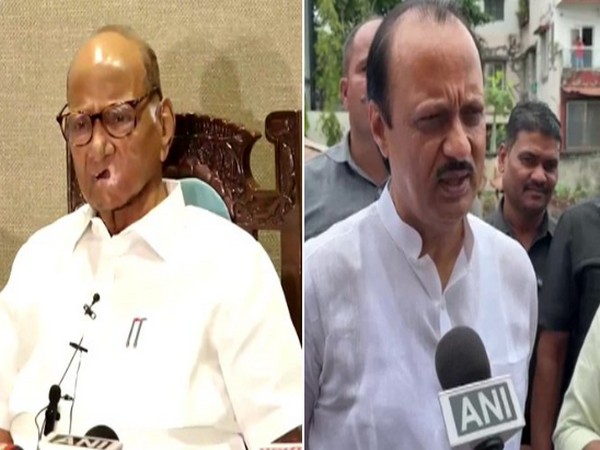 NCP supremo Sharad Pawar, Maharashtra Deputy Chief Minister Ajit Pawar. (File Photo/ANI)
