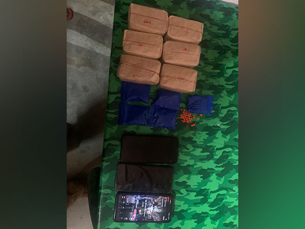 Seized items including Yaba tablets (Photo/Assam Police)