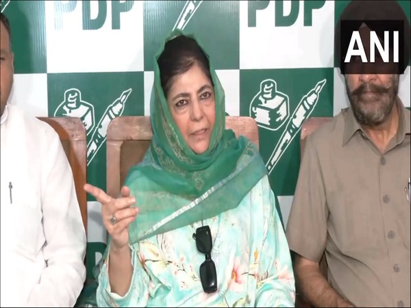 Peoples Democratic Party (PDP) chief Mehbooba Mufti. (Photo/ANI)