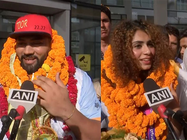 Tajinderpal Singh Toor and Harmilan Bains (Photo: ANI)