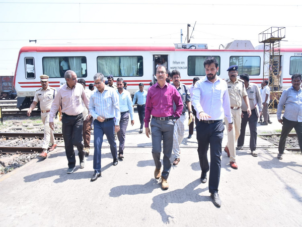 South Central Railway PCOM on inspection (Photo/ANI)