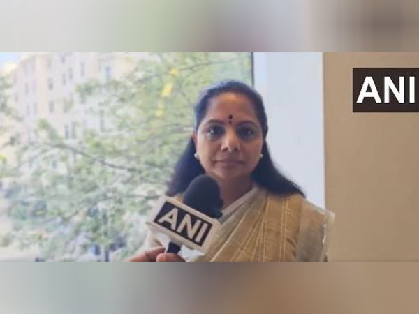 Telangana Chief Minister KCR's daughter and BRS MLC K Kavitha (Photo/ANI)