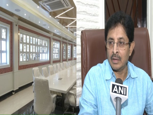 Visuals from Eden Gardens (left) and CAB President Snehasish Ganguly (right)