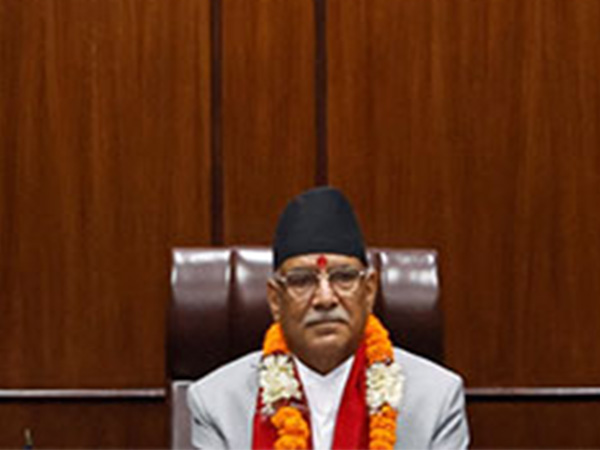 Nepal Prime Minister Pushpa Kamal Dahal in his office (Photo: Reuters)