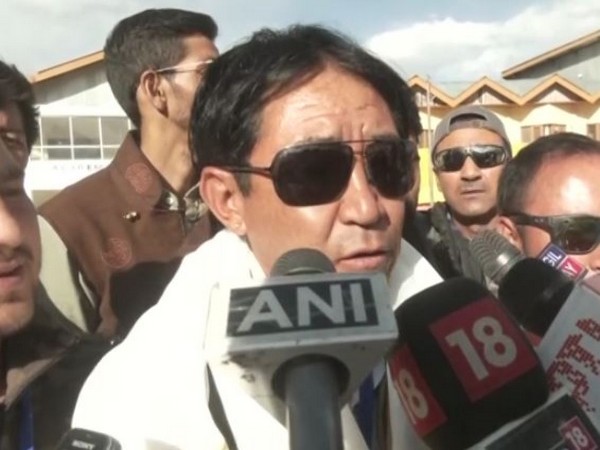 BJP candidate Stanzin Lakpa (Photo/ANI)