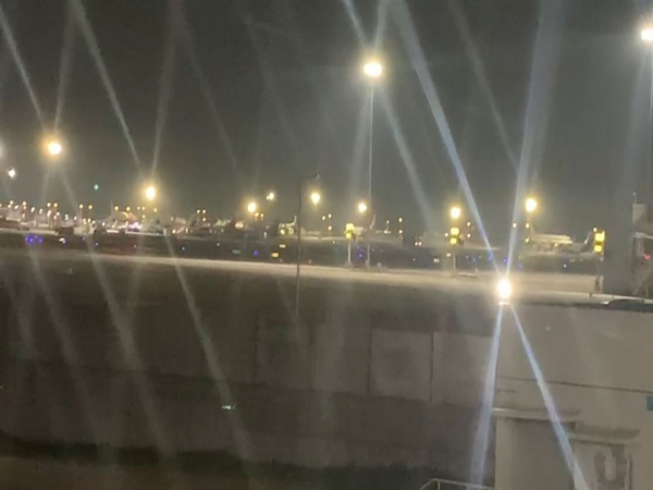 Visuals from Rajiv Gandhi International Airport Hyderabad (Photo/ANI)