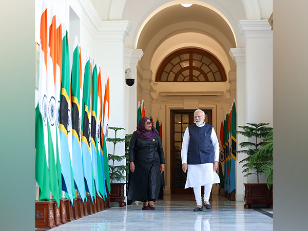 Tanzanian President Samia Suluhu Hassan, Prime Minister Narendra Modi (Image Credit: X/@NarendraModi)