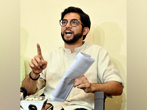 Shiv Sena (UBT) leader Aaditya Thackeray (File Photo/ANI)