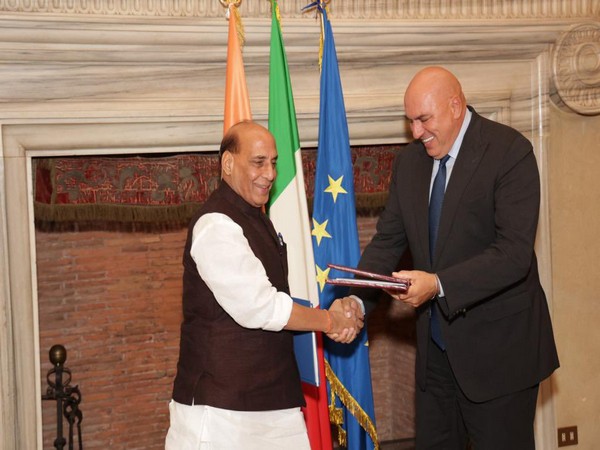  Defence Minister Rajnath Singh and Italian Defence Minister Guido Crosetto in Rome (Photo: X/@rajnathsingh)