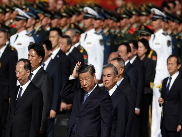 Chinese President Xi Jinping attends a ceremony on Tiananmen Square in Beijing (Photo Credit/Reuters)