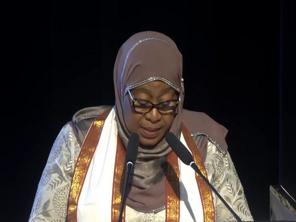 Tanzania President Samia Hassan at JNU (Photo/ANI)