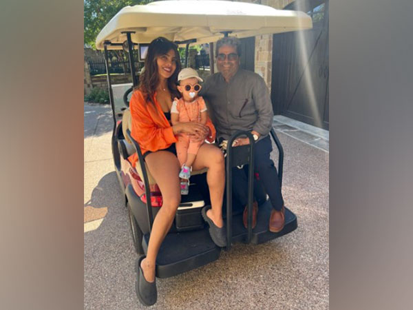 Priyanka Chopra, her daughter Malti and Vishal Bharadwaj (Image source: Instagram)