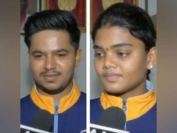 Ojas Pravin Deotale and Jyothi Surekha Vennam (Image: ANI) 