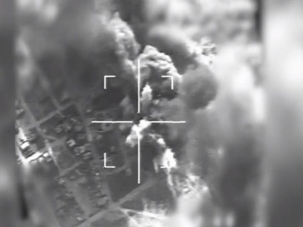 Screen grab of video of IAF attack on Gaza (Photo:Israel Air Force))