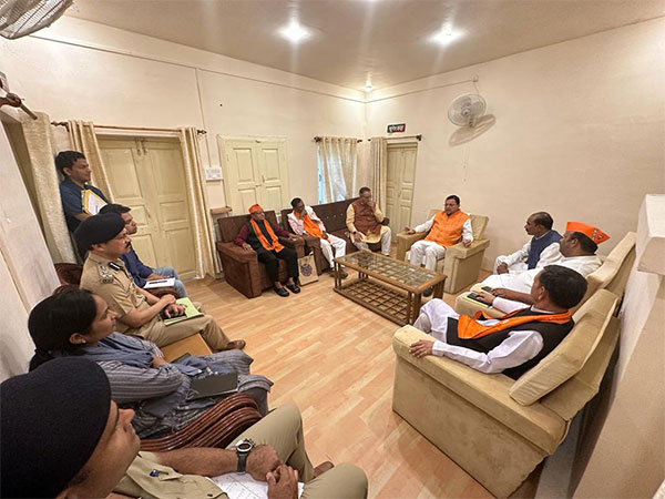 Uttarakhand CM Dhami at review meeting ahead of PM Modi's visit (Photo/ANI)