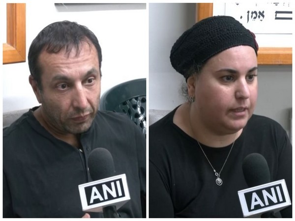 Residents of Israel's Ashkelon city, Yaacov (left) and Galaia (Photo/ANI)