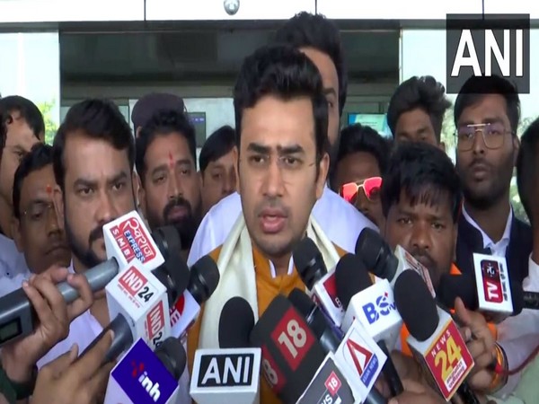 BJP Yuva Morcha National president, Tejasvi Surya (Photo/ANI)