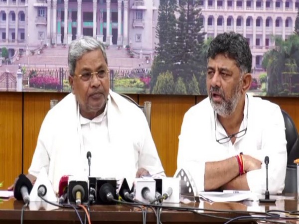 Karnataka Chief Minister Siddaramaiah and Deputy Chief Minister DK Shivakumar (File Photo/ANI)