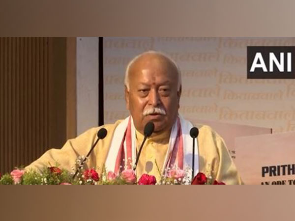 Rashtriya Swayamsevak Sangh (RSS) chief Mohan Bhagwat (Photo/ANI)