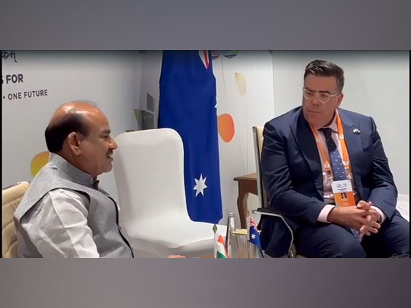 LS Speaker Om Birla meets Australian Speaker Milton Dick (Photo/ANI)
