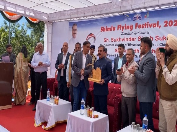 Himachal CM Sukhu (Centre) on the dais (Photo/ANI)