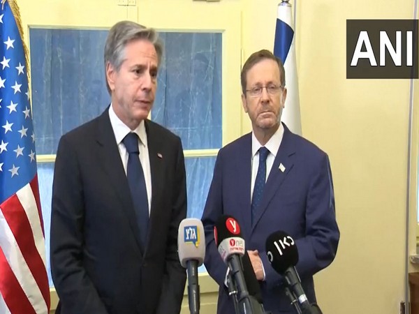 US Secretary of State Antony Blinken and Israeli President Isaac Herzog (Photo/ANI)