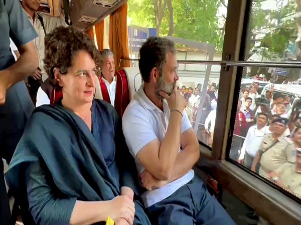 Congress leader Rahul Gandhi along with his sister and party leader Priyanka Gandhi Vadra (File Photo/ANI)