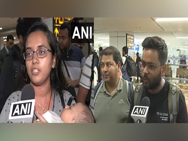 Indian citizens arrive in Delhi from Israel (Photo/ANI)