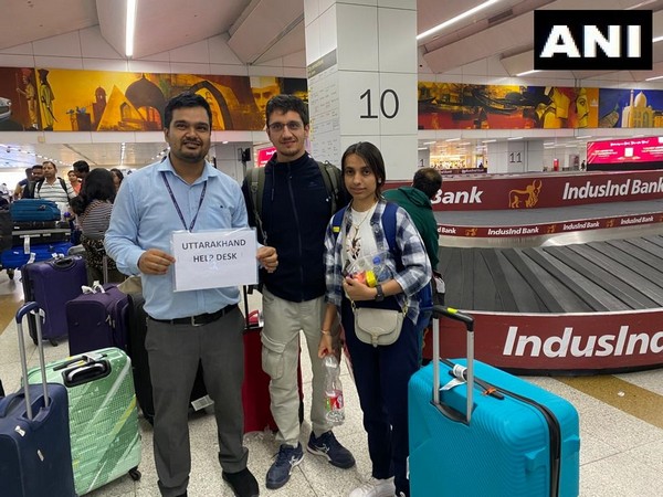 Dehradun students returned from Israel (Photo/ANI)