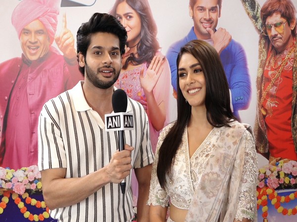 Abhimanyu Dassani, Mrunal Thakur (Image source: ANI Photo)