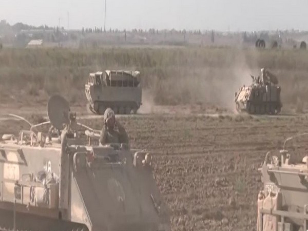 Israeli defence forces with tanks positioned along Gaza border (Image Credit/ Reuters)