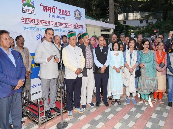 Himachal Pradesh CM Sukhvinder Singh Sukhu during the flagging off ceremony (Photo/ANI)