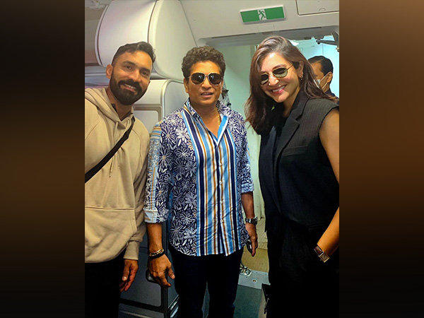 Actor Anushka Sharma and cricketers Sachin Tendulkar and Dinesh Karthik (Image source: Instagram)