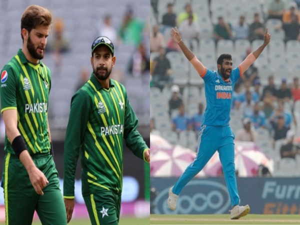 Shaheen Shah Afridi, Haris Rauf and Jasprit Bumrah.