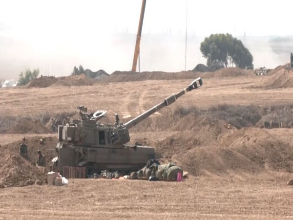 Israeli soldiers, their tanks, munitions deployed near Gaza border for invasion of Gaza (Photo/ANI)