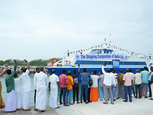 Ferry service launched between India and Sri Lanka (Photo/X@sarbanandsonwal)