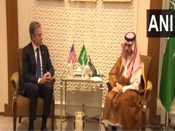 US State Secretary Antony Blinken with Saudi Foreign Minister Prince Faisal Bin Farhan (Source: Reuters)