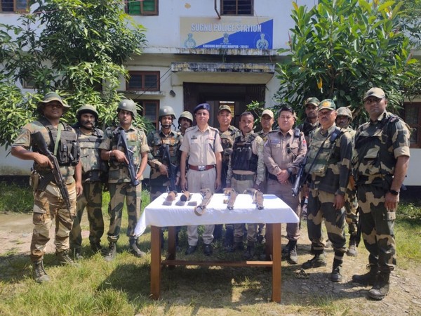 Recovery of arms & Explosives by Manipur Police and Central Force. (Photo/Manipur Police)