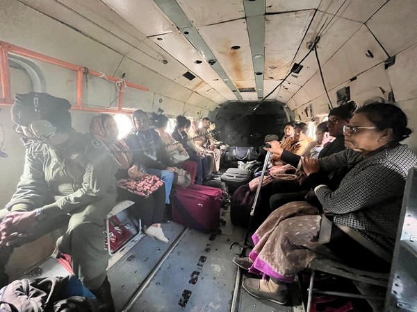 IAF evacuated over 1700 persons from flood-hit Sikkim. (Photo/IAF)