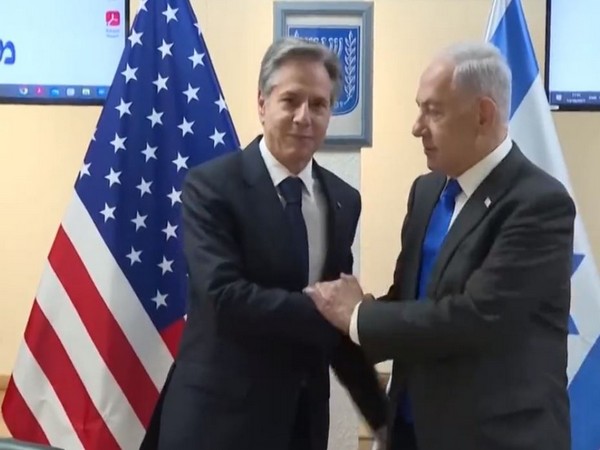 US Secretary of State Antony Blinken meets Israel PM Benjamin Netanyahu. (Photo: Grab from a Reuters video)