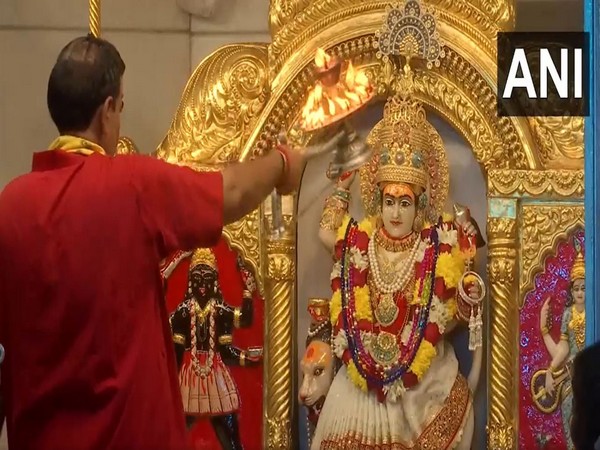Special puja performed at Delhi's Jhandewalan temple on the second day of Navratri (Photo/ANI)