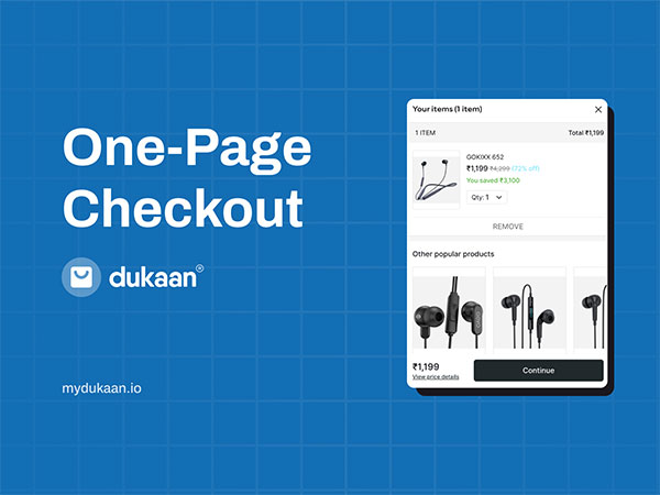 Dukaan, leading Indian e-commerce enabler simplifies online shopping with its groundbreaking one-page checkout 
