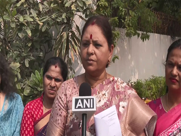 Telangana BJP Mahila Morcha chief Geetha Murthy (Photo/ANI) 