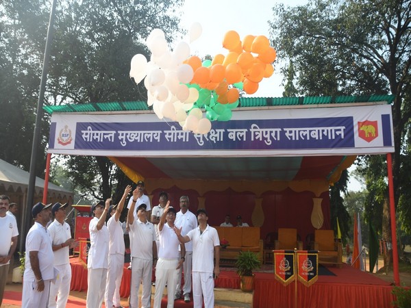 Visuals from opening ceremony of 46th Inter Frontier Football Competition- 2023 (Photo: BSF Frontier HQ Tripura)