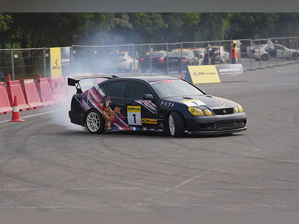 Sanam Sekhon during Drift Challenge at Buddh International Circuit (Image: FMSCI)